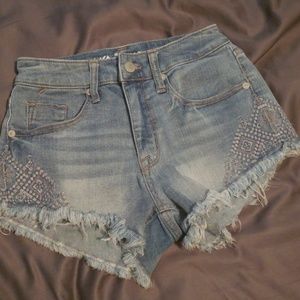 High rise demin short